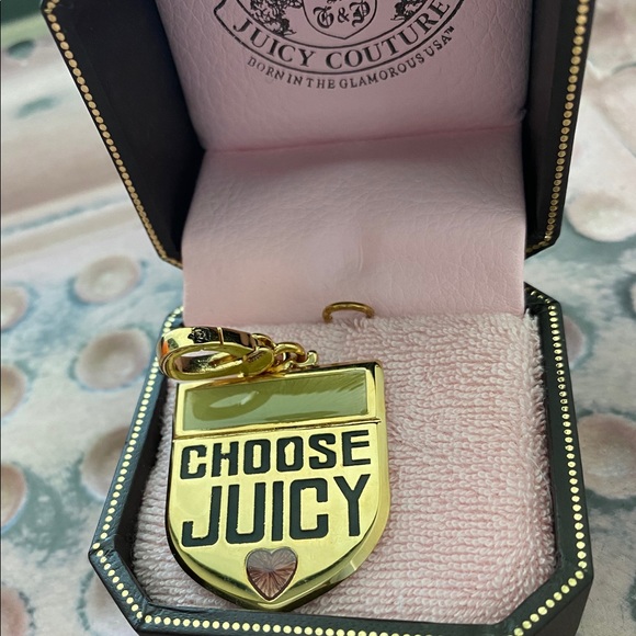 Vintage Juicy Couture boxed 2-sided charm - Picture 4 of 5